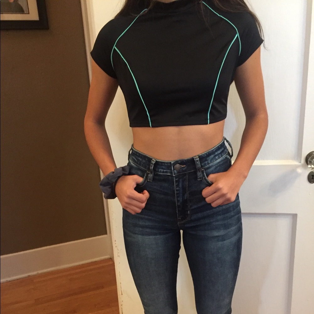 Victoria Secret rash guard, cap sleeve. Size S